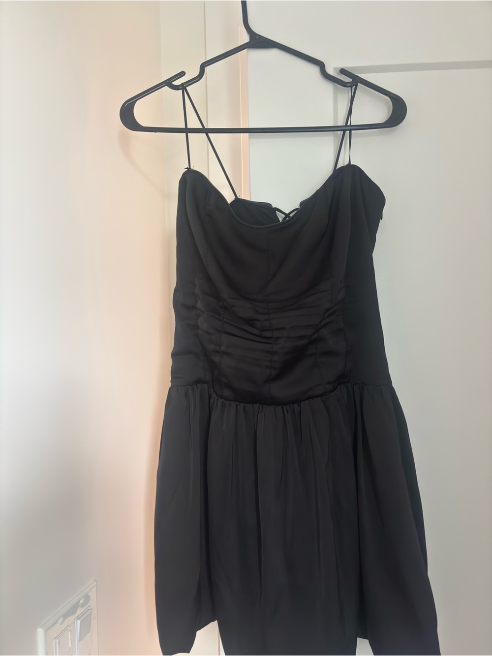 Classic Black Strapless Mini Dress